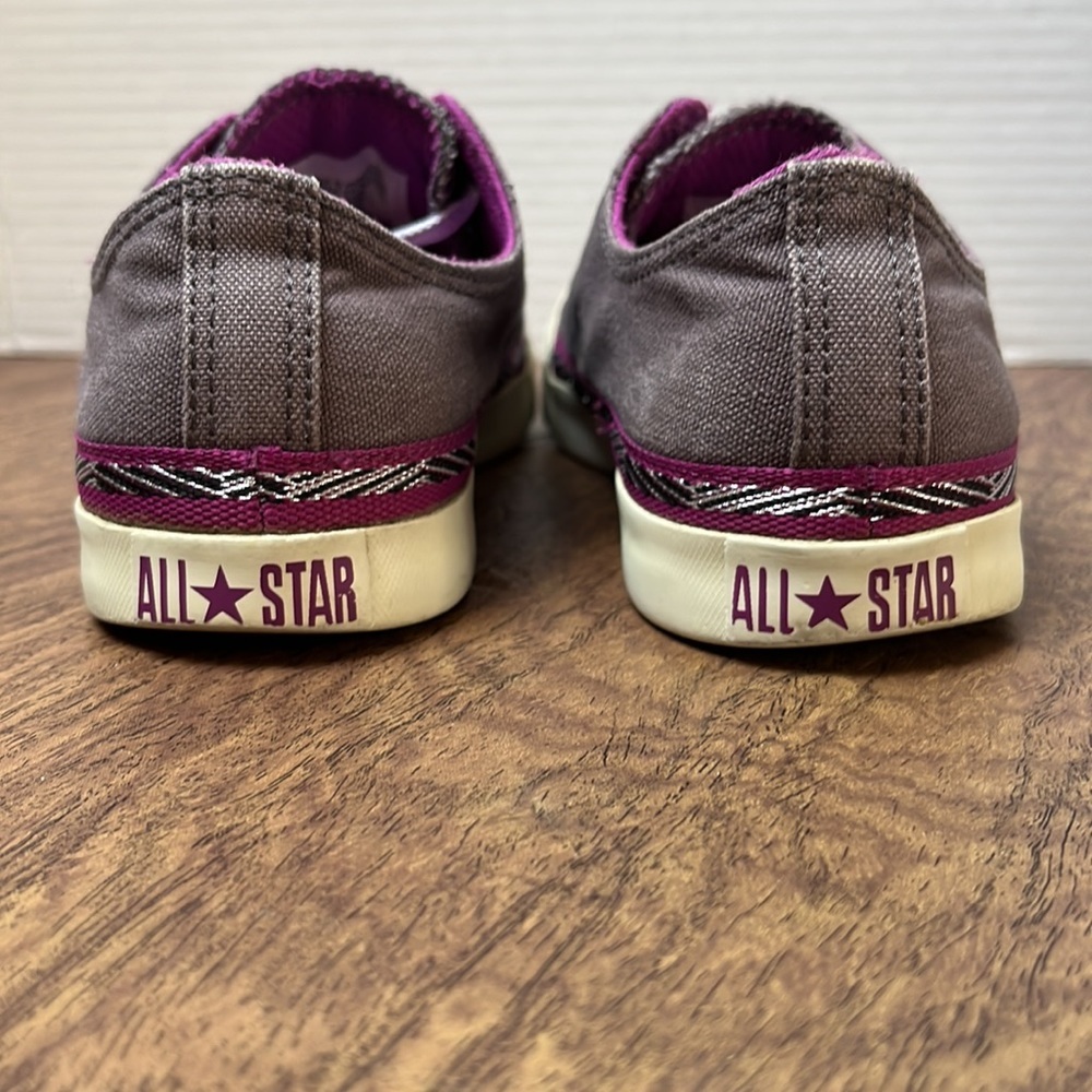 Converse Women's All Star Low Top Shoes Purple Converse Sneakers Size 6 - Picture 6 of 15